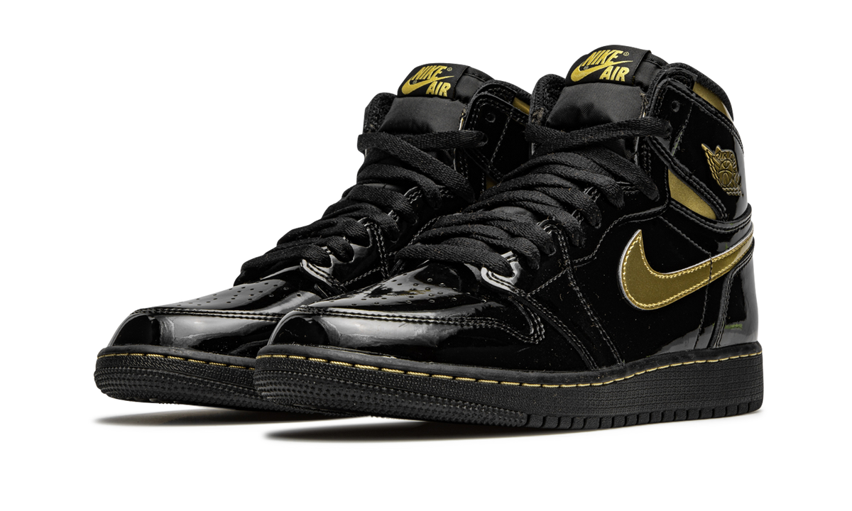 Air Jordan 1 Retro High OG GS Black Metallic Gold 575441 032
